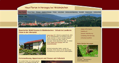 Desktop Screenshot of hausflorian-herzogau.de